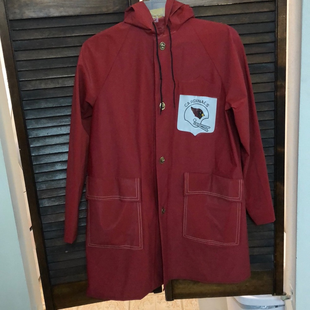 Cardinal rain coat